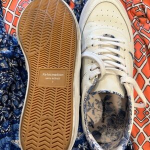 Reformation White Sneakers Sleek and Stylish